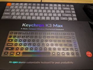 Keychron K3 Max Red Switch RGB Hot Swappable Low Profile Slim Bluetooth Wired Wireless Mac Keyboard