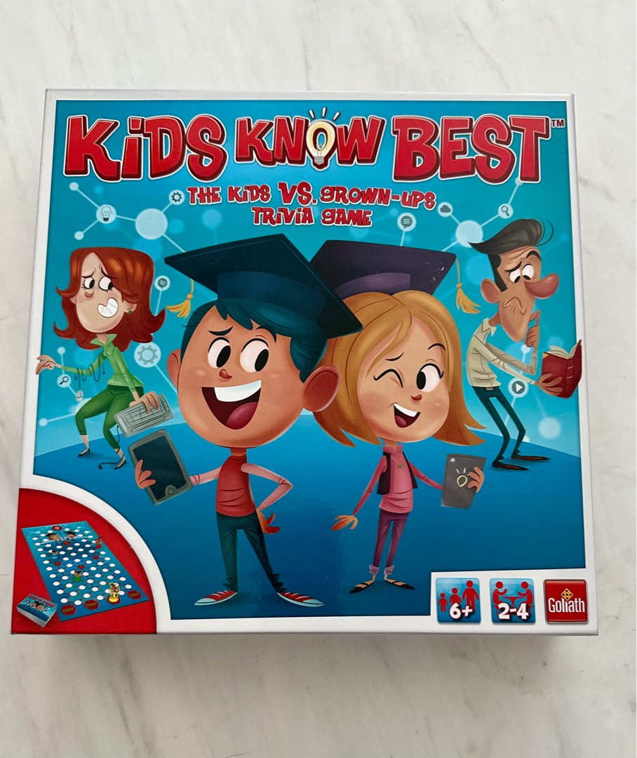 Kids Know Best family trivia board game, Hobbies & Toys, Toys & Games