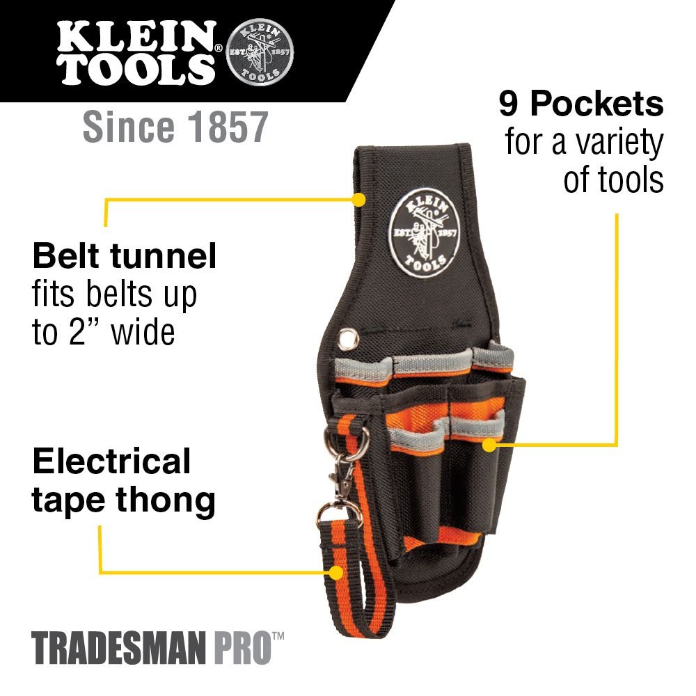 Klein Tools Maintenance Tool Pouch 5240 (Category: Construction Tools & Equipment) located in Manila. Submitted by homecareph (Listing ID 1302778890, Image 2). Description: 02-13-2026 ✅For Sale !!! ✅Retail / Wholesale ✅KLEIN TOOLS MAINTENANCE TOOLS POUCH ✅Model: 5240 • Number of Pockets: 9 • Special Features: Easy Grab & Go Styling • Material: 1680d Ballistic Weave • Belt Connection: Tunnel • Belt Width: Up to 2" (5.1cm) • Overall Length: 26L x 5