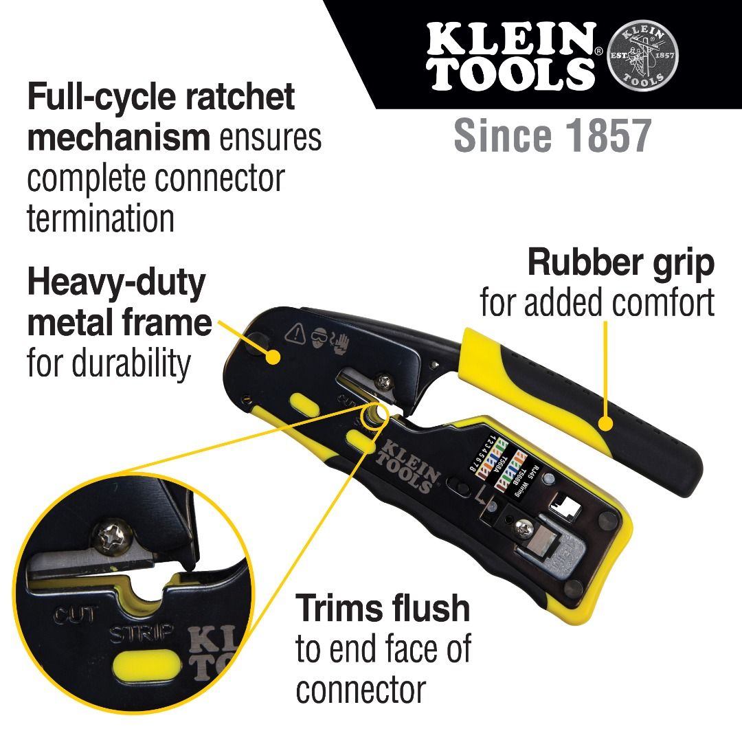 Klein Tools Pass Thru Modular Crimper VDV226-110 (Category: Construction Tools & Equipment) located in Manila. Submitted by homecareph (Listing ID 1302779574, Image 3). Description: 02-13-2026 ✅For Sale !!! ✅Retail / Wholesale ✅KLEIN TOOLS PASS THRU MODULAR CRIMPER ✅Model: VDV226-110 • Type: Crimper • Application: Cable Connection • Cut & Strips: Pair Conductor Data Cable (Round STP/UTP); Flat-Satin Phone Cable • Cable Type: CAT3, CAT5e, CAT6/6A 