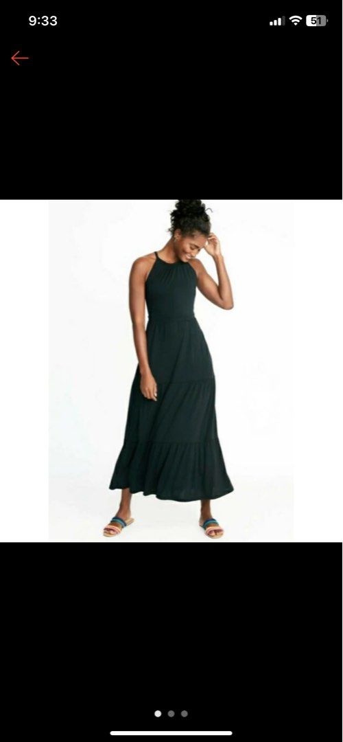 Large Black Maxi Dress (Old Navy overrun) (Category: Dresses) located in Pasig City. Submitted by patdans (Listing ID 1302854837, Image 2). Description: Perfect for Medium - Large size RFS: decluttering Buyer will shoulder delivery fee (via Grab/Lalamove).