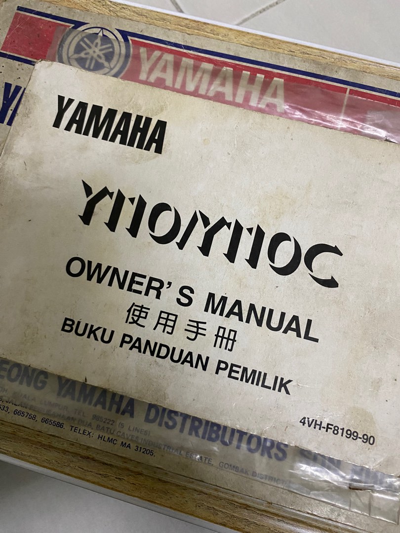 Manual book YAMAHA SS TWO DC 4VH, Motorbikes on Carousell