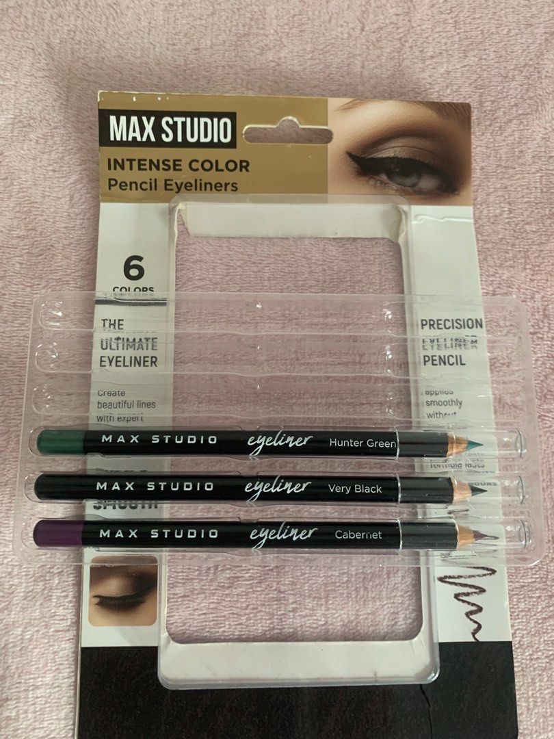 Max Studio Eyeliner (Category: Makeup) located in Mandaluyong City. Submitted by nescreates (Listing ID 1302755386, Image 2). Description: 150 each . Long lasting Last up to 24hrs..