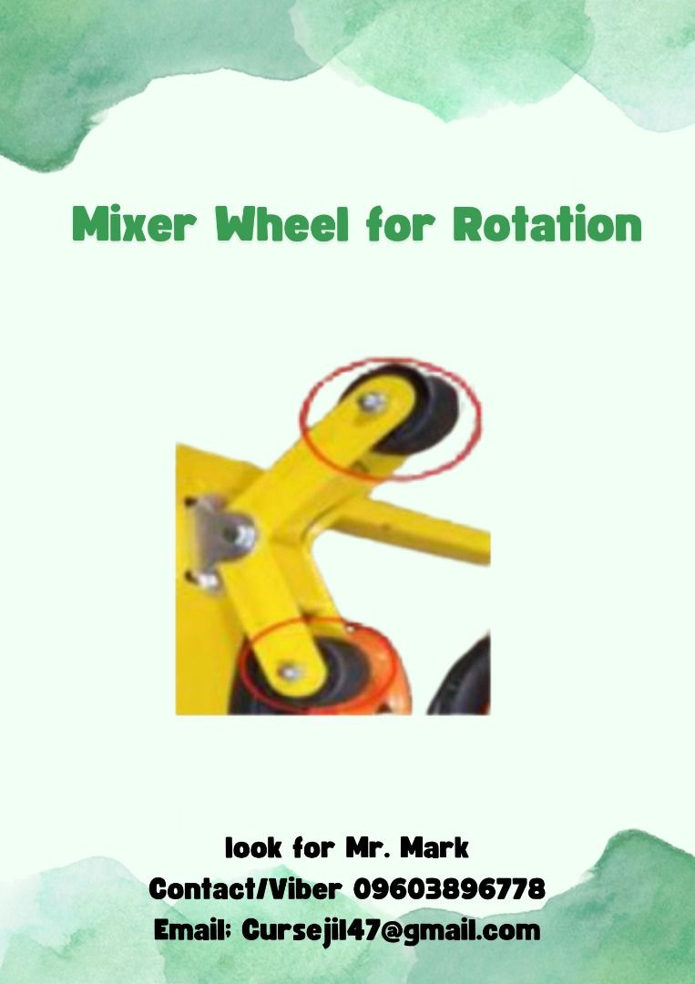 Mixer Wheel for Rotation, Commercial & Industrial, Construction ...