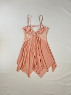 most coquette asymmetrical lacey bustier strappy back layering slip top