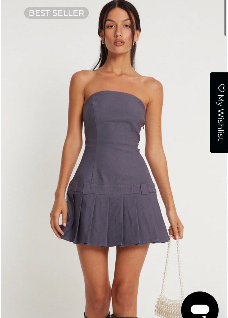 Dark grey short dress outlet