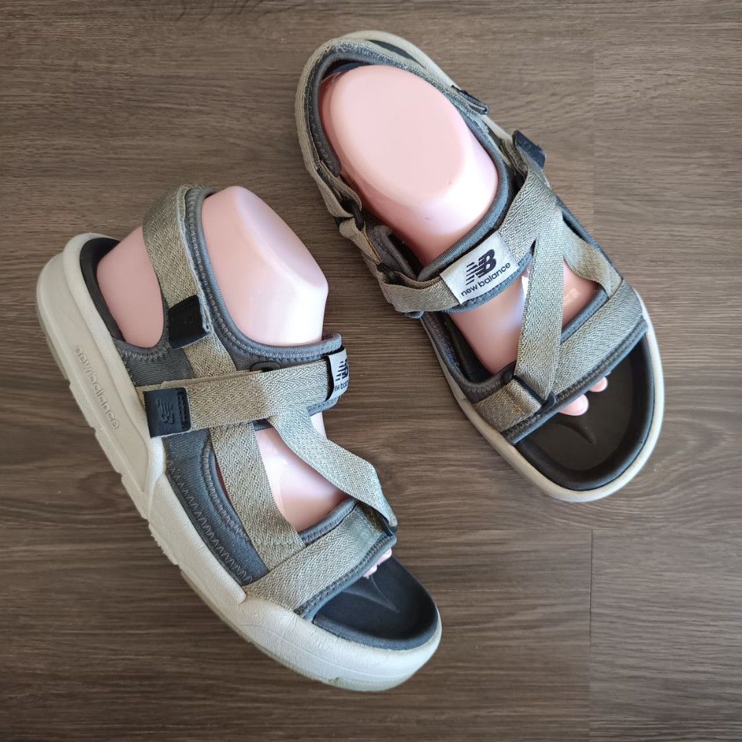 New Balance Caravan Sandal Grey 8UK 27CM RM 100 Men s Fashion Footwear Flipflops and Slides on Carousell