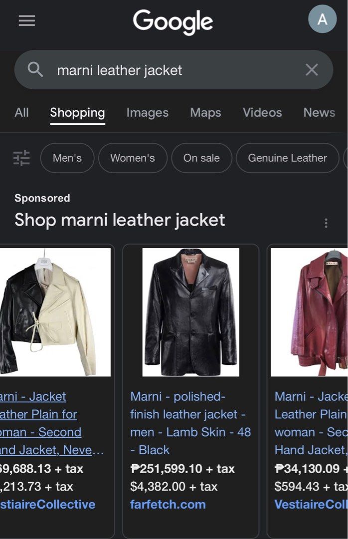 Original Marni Genuine Bronze Gold Leather Jacket Luxury Apparel on Carousell