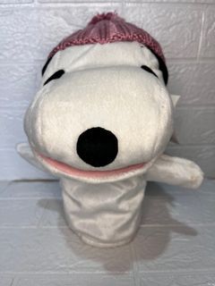 Peanuts Snoopy The White Dog with Bonnet Hand Puppet x Plush/Stufftoy