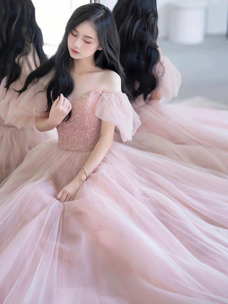 Pu pink dress top