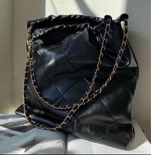 Quilted Black Bag