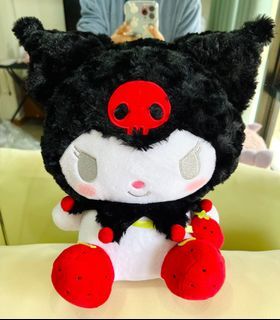 RARE Kuromi Strawberry Pochette ' Okutsu 30cm Plush