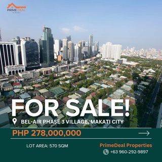 Residential lot for sale in Bel-air, Makati