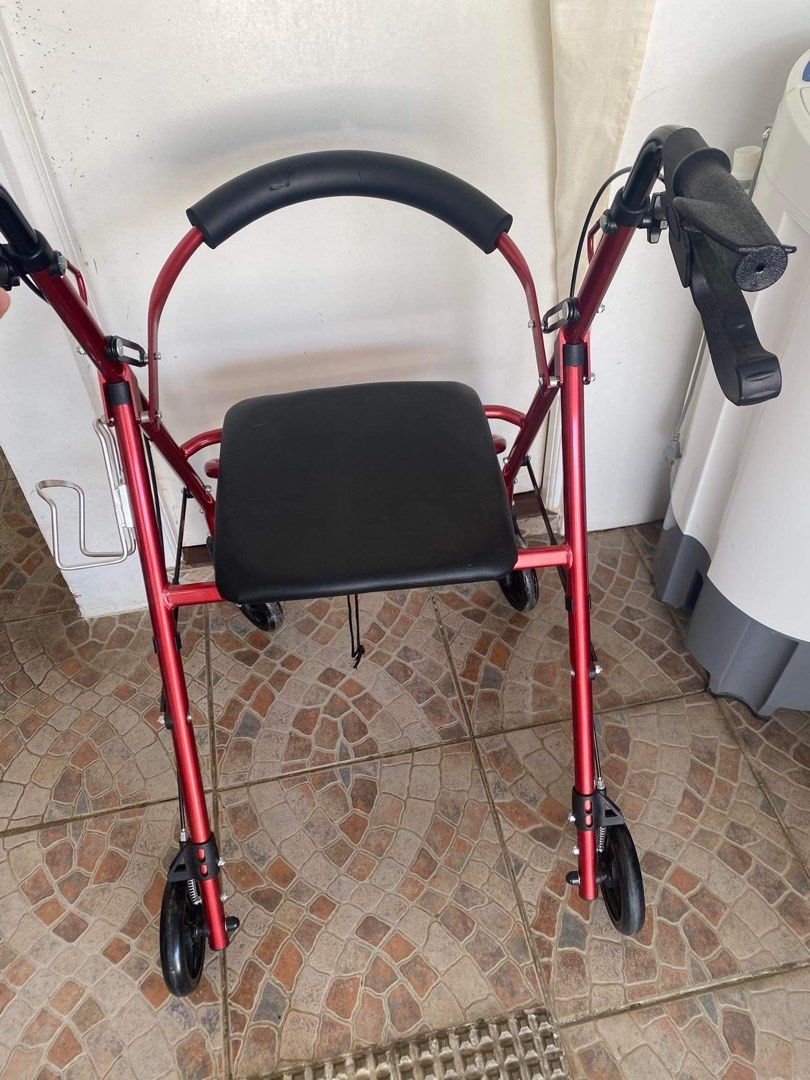 Rollator (Category: Wheelchairs) located in Calamba. Submitted by the.practical.nanay (Listing ID 1302783408, Image 1). Description: Preloved Items for Elderly 1. Rollator with Footrest Like New (used maybe 2x lang indoor); may cover pa yung wheels Bought for ₱5,000 at Medical Depot ₱ 3,000 2. Egg Mattress Like New Bought for ₱1,000+ at Medical Depot ₱ 650 3. IV Pole Stand Like New ₱ 1,000 ALL ITEMS are in LIKE NEW condition because halos she was