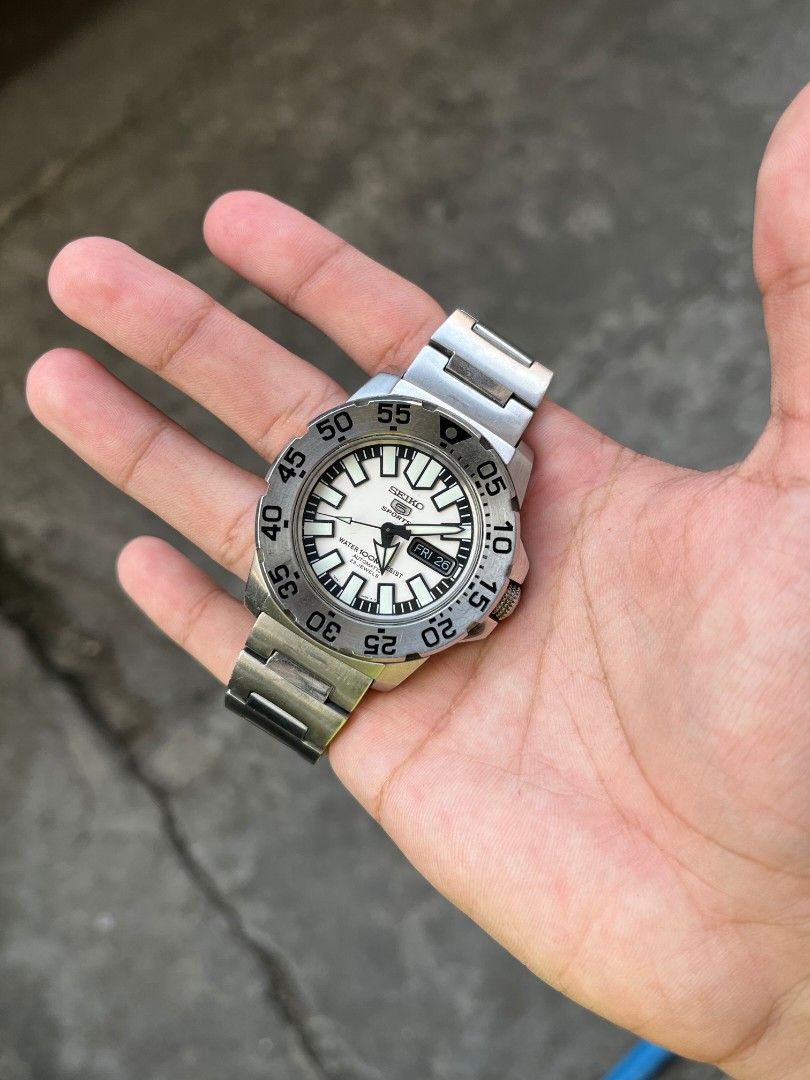 Seiko 5 Sports Baby Monster White SNZF45