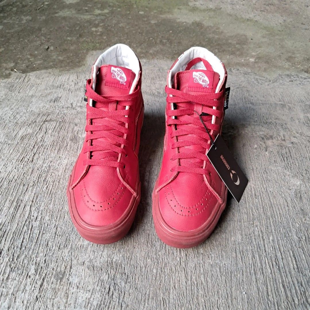 high top vans sk8 merah maroon
