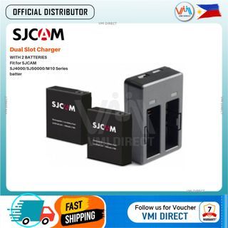SJCAM Dual Slot Charger *WITH 2 BATTERIES VMI DIRECT