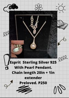 Sterling Silver 925 Esprit Necklace