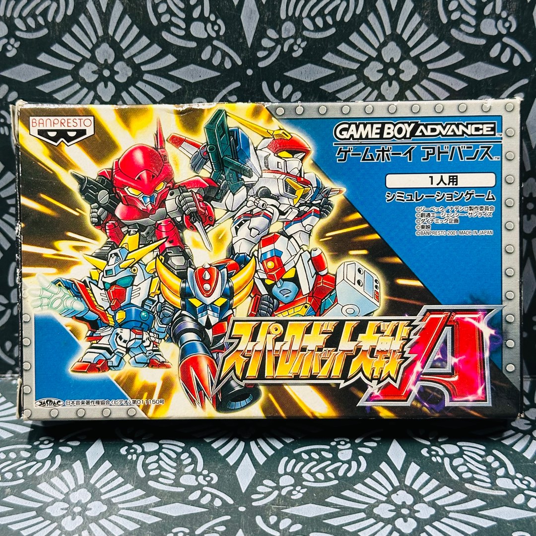 SUPER ROBOT WARS A NINTENDO GAMEBOY ADVANCE GBA Banpresto 2001 Complete ...