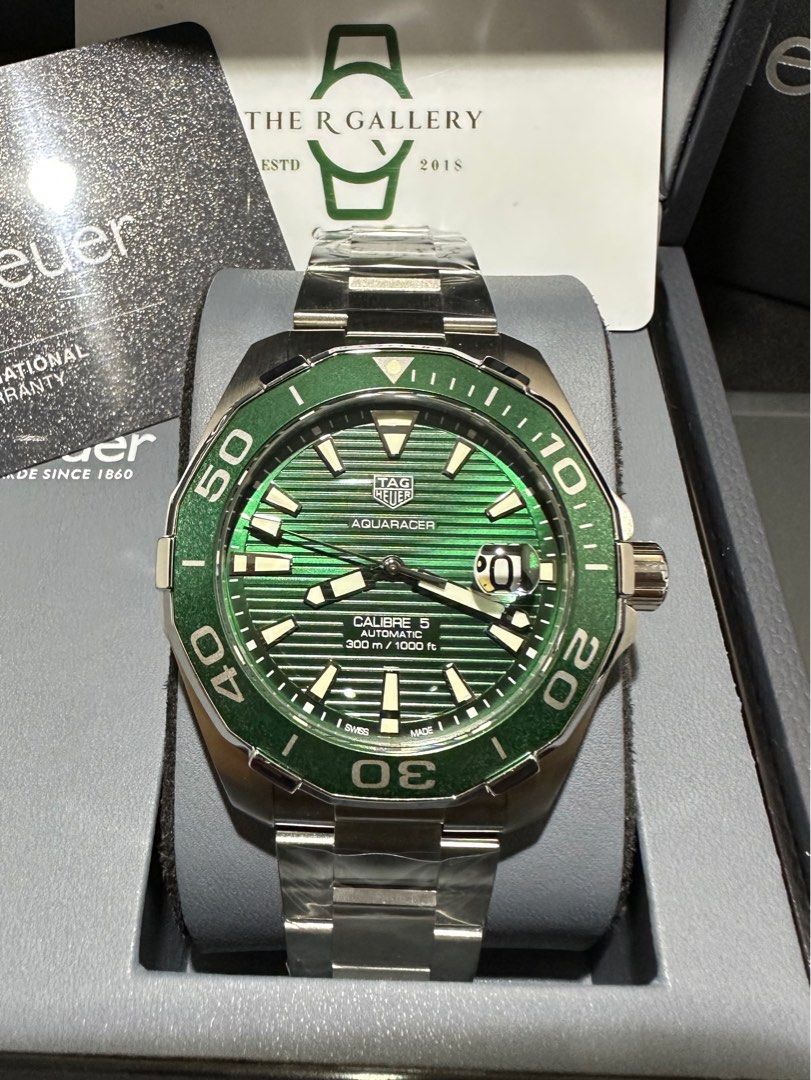 Tag heuer aquaracer calibre 5 green online