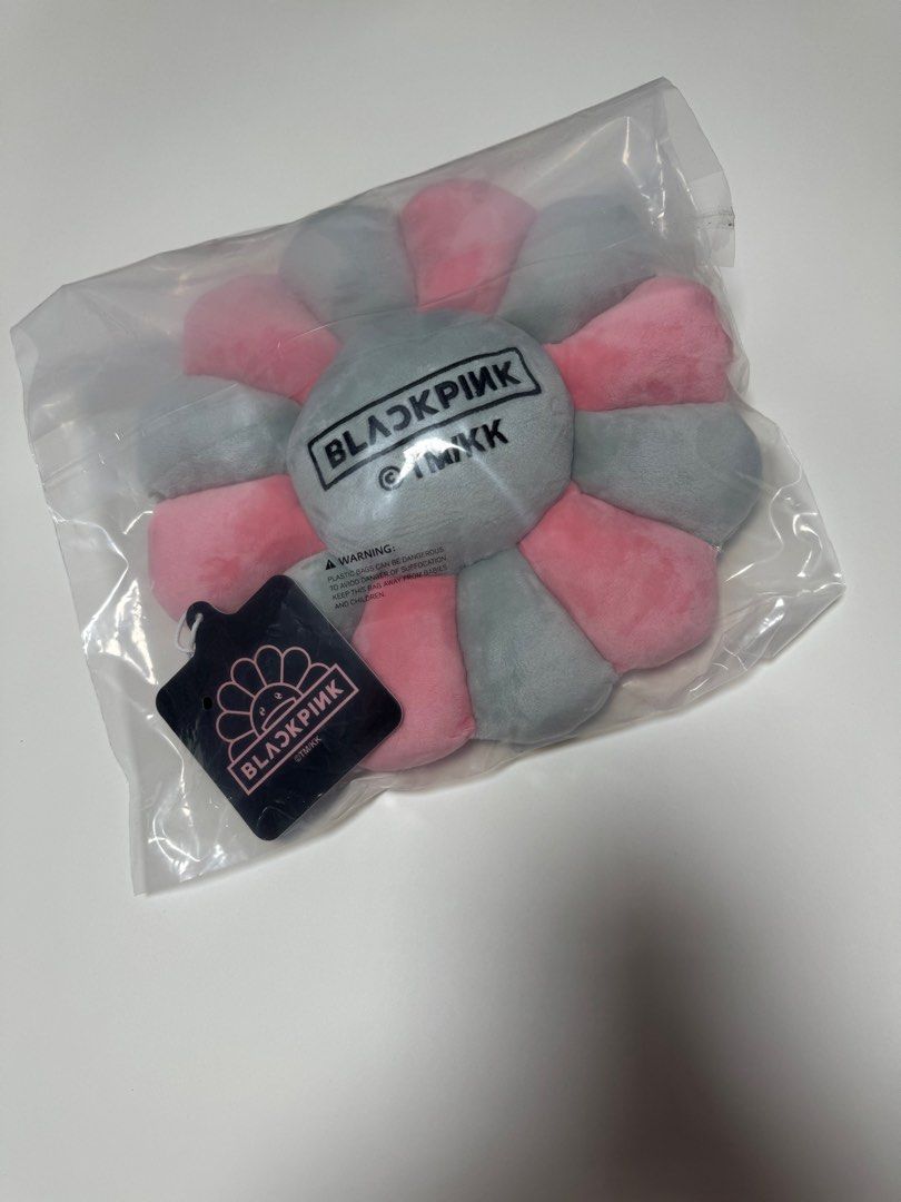村上隆×BLACKPINK Flower Pillow (pink/grey) - タレントグッズ
