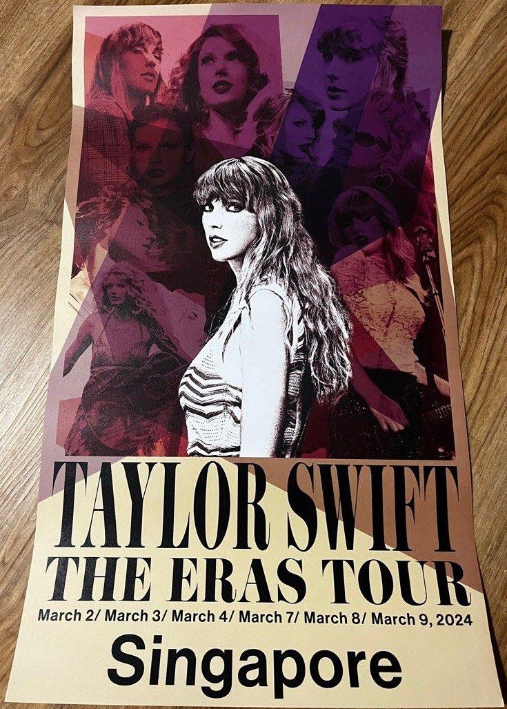 Taylor Swift | The Eras Tour Singapore Official Poster, Hobbies