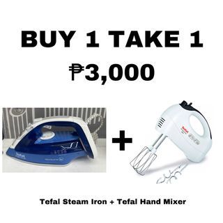 Tefal Steam Iron + Hand Mixer