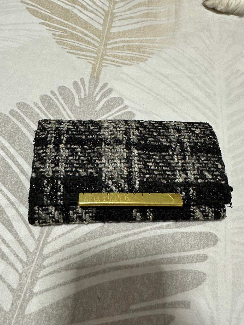 Topshop Tweed Medium Wallet Women s Fashion Bags Wallets Wallets Card holders on Carousell