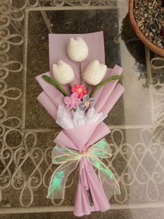 tulips crochet bouquet MOTHER'S DAY GIFT