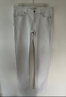 Uniqlo white denim jeans