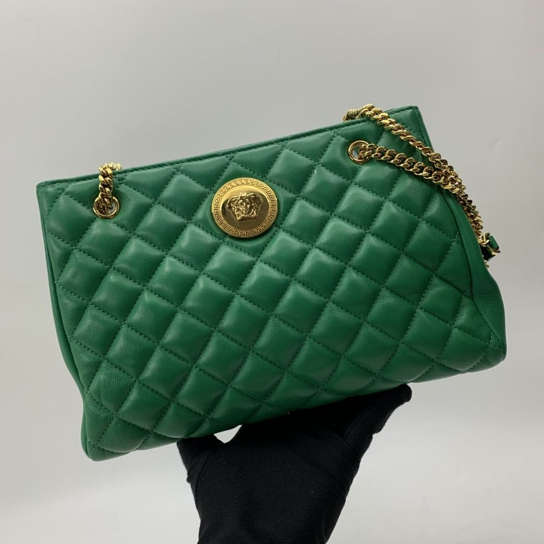 Versace green bag top