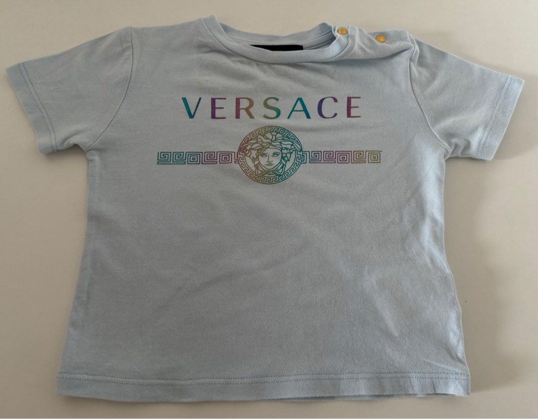 Versace kids Medusa Logo printed tshirt 74cm