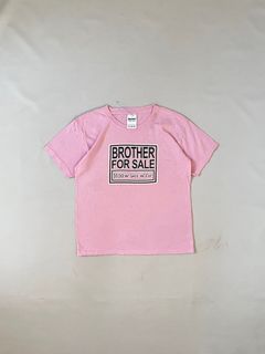vintage gildan brother for sale pink y2k statement top