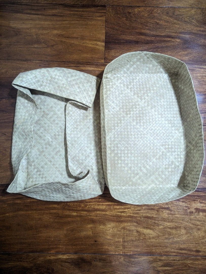 Woven Box Basket Storage by Quezon Weavers (Category: Storage Boxes & Baskets) located in Quezon City. Submitted by booksoverflowers (Listing ID 1302747019, Image 3). Description: Woven box basket container custom made by weavers from Quezon province 20x13x10 in original price: 700 selling for 350 only for clothes, light items, keepsakes lightly used for clothes.