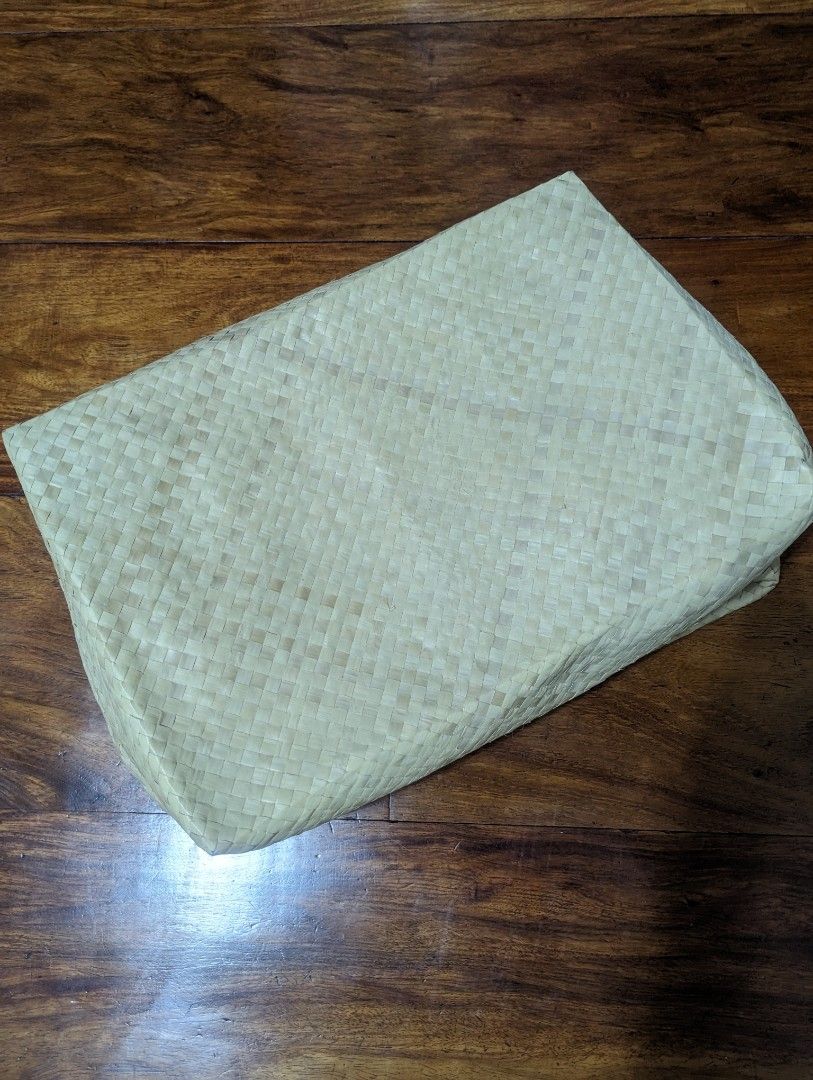 Woven Box Basket Storage by Quezon Weavers (Category: Storage Boxes & Baskets) located in Quezon City. Submitted by booksoverflowers (Listing ID 1302747019, Image 2). Description: Woven box basket container custom made by weavers from Quezon province 20x13x10 in original price: 700 selling for 350 only for clothes, light items, keepsakes lightly used for clothes.