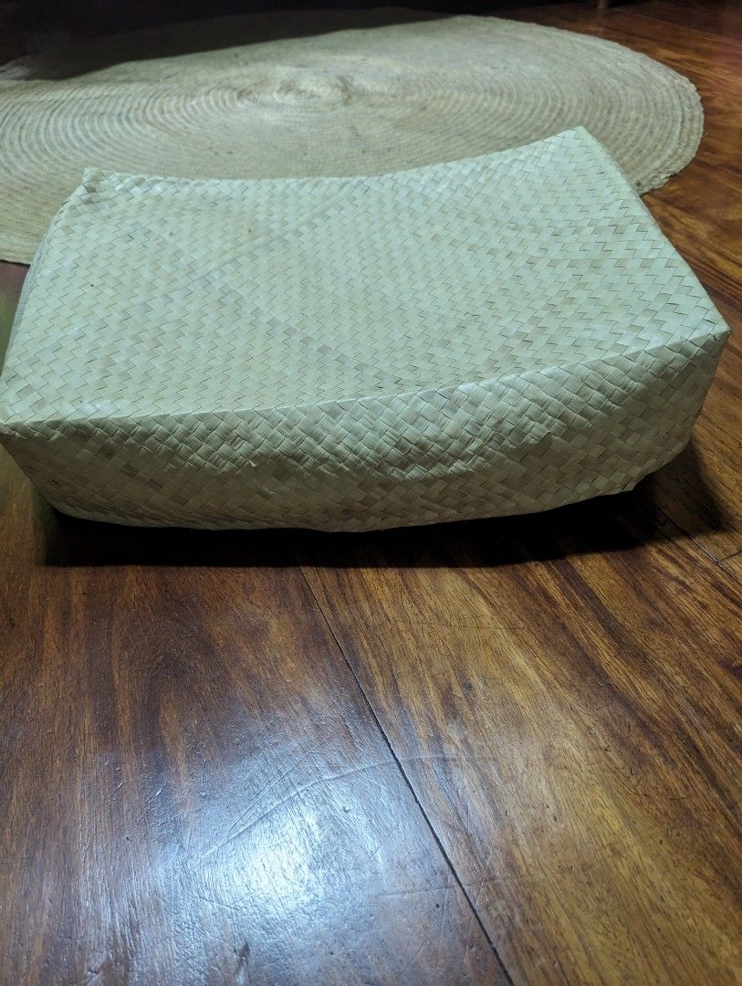 Woven Box Basket Storage by Quezon Weavers (Category: Storage Boxes & Baskets) located in Quezon City. Submitted by booksoverflowers (Listing ID 1302747019, Image 1). Description: Woven box basket container custom made by weavers from Quezon province 20x13x10 in original price: 700 selling for 350 only for clothes, light items, keepsakes lightly used for clothes.