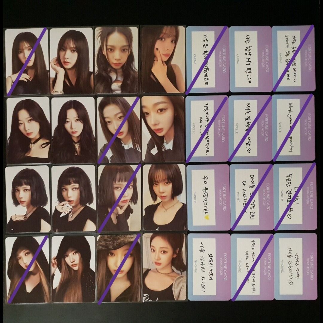 WTS/LFB Aespa SYNK HYPER LINE Fortune Scratch Card Photocard