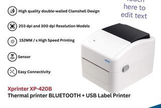 X Printer Waybill printer Bluetooth plus usb free 1roll sticker paper