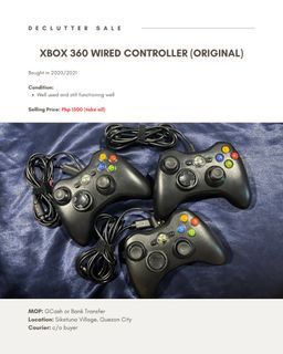 XBOX 360 WIRED CONTROLLER (ORIGINAL)