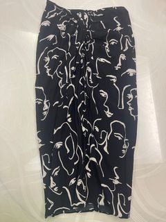 Zara Front Slit Midi Skirt