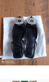 Zara jewel slingback shoes