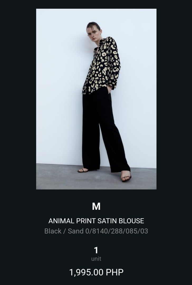 Zara Printed Longsleeves Women s Fashion Tops Longsleeves on Carousell