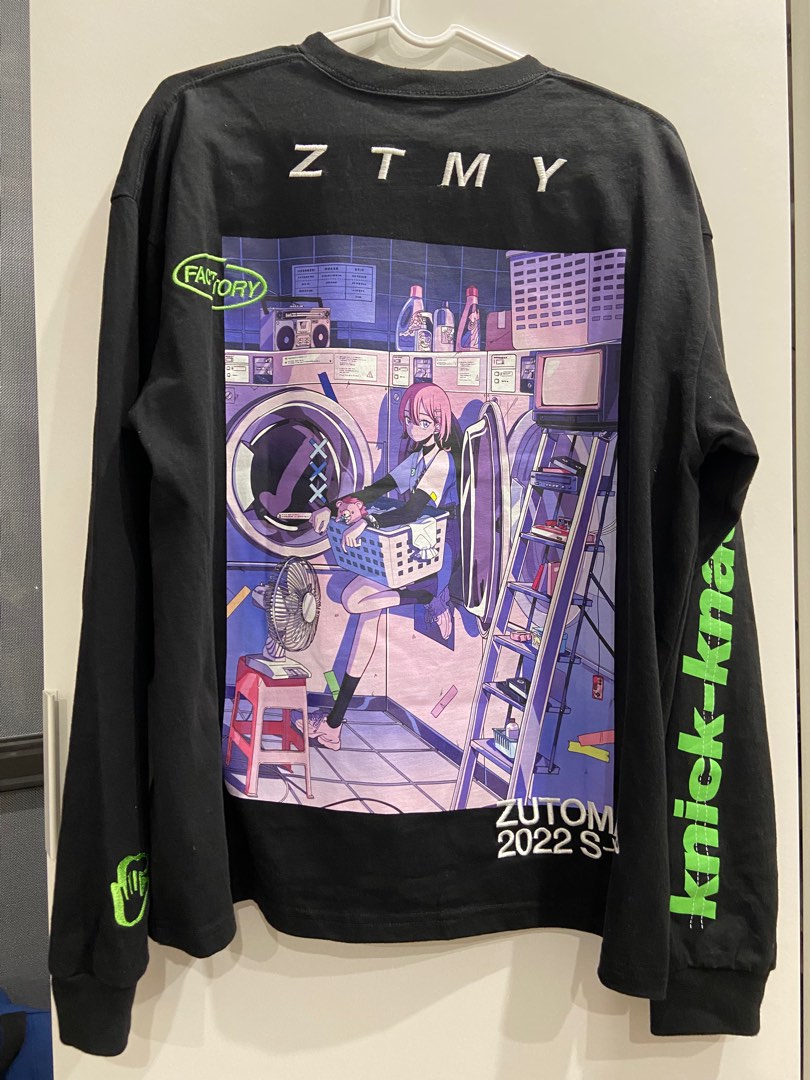 ずっと真夜中でいいのにです。zutomayo hp top long tee 黑色M