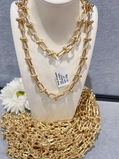 18K Japan Gold hardware necklace