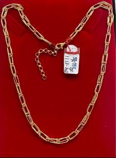 18K Saudi Gold Bamboo necklace