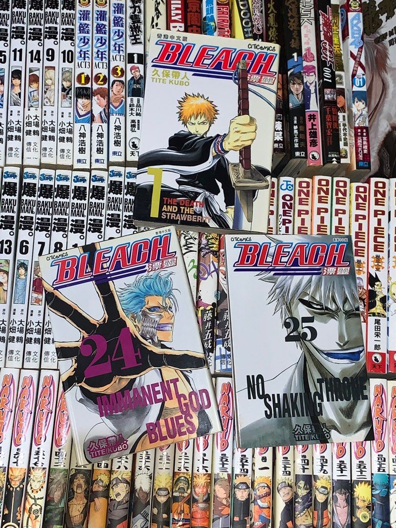 漂靈死神bleach 1,24,25, 興趣及遊戲, 書本& 文具, 漫畫- Carousell