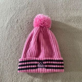 Adidas Climawarm Pink Faux Fur Knitted Pink Beanie Hat