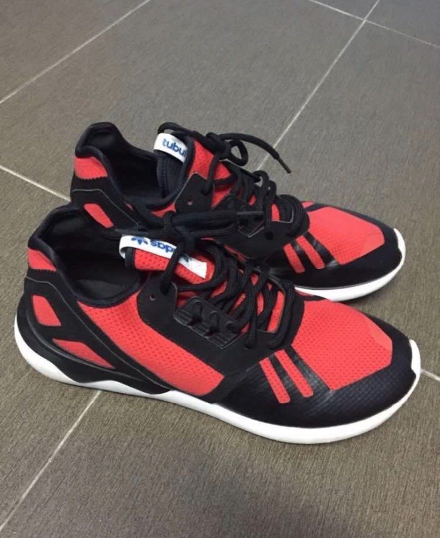 adidas gazelle silver green womens Adidas Tubular Dusk B37737 Mens Red Canvas Lace Up Lifestyle Sneakers main image 0