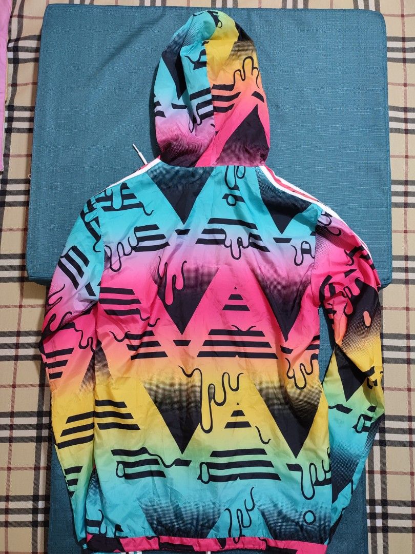 Adidas windbreaker hoodie (Category: Hoodies) located in Bacoor. Submitted by peter_f (Listing ID 1302965033, Image 2). Description: Size:XS fits men small/fits women medium.