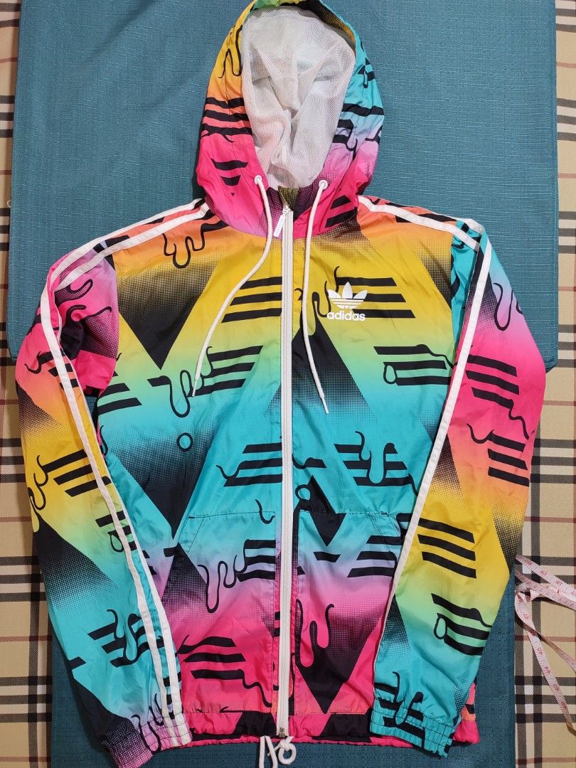 Adidas windbreaker hoodie (Category: Hoodies) located in Bacoor. Submitted by peter_f (Listing ID 1302965033, Image 1). Description: Size:XS fits men small/fits women medium.